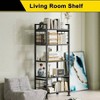 5 - Tier Heavy Duty Garage Shelving Unit 750 lb Capacity All - Carbon Steel Storage Rack Black Laundry Room Kitchen Pantry - 4 of 4