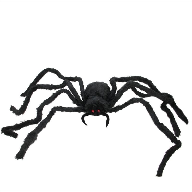 Northlight 48" Spider with LED Flashing Eyes Halloween Decoration, 1 of 4