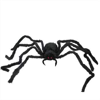 Northlight 48" Spooky Town Spider with LED Flashing Eyes Halloween Decoration