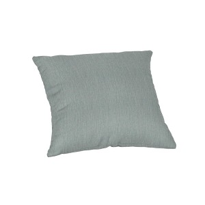 Casual Cushion Solid Sunbrella Fabric 1-Piece Indoor/Outdoor Square Throw Pillow, 15"W x 15"L - 1 of 4