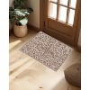 Ultra-Thin Floral Area Rug - Stain Resistant Non-Slip Large Carpet for Living Room, Dining Room Home Office - 2 of 4