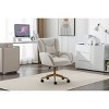 Velvet Office Chair Tufted Swivel with Wheels and Adjustable Height for Home Office or Study-3irtyhousy - 2 of 4