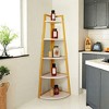 UbMelt 70 Inch Book Shelf Modern 5-Tier Display Corner Bookcase Storage Organzier for Living Room,Bedroom,Office - 4 of 4