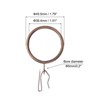Unique Bargains Metal Drapery Eyelet Sliding Shower Curtain Hook Rings 60 Pcs - 2 of 4