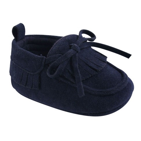 Hudson Baby Infant Unisex Moccasin Shoes Navy 6 12 Months Target