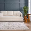 Hauteloom Divya Cream & Silver Blue Area Rug - 4 of 4