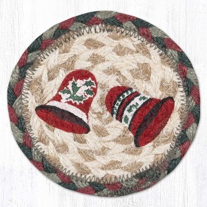 Earth Rugs Decorative Bell Print Coaster 5"x5" Absorbent Drink Pad - 1 of 3