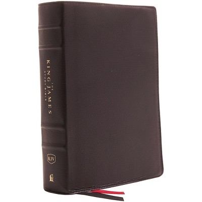 The King James Study Bible, Genuine Leather, Black, Full-color Edition ...