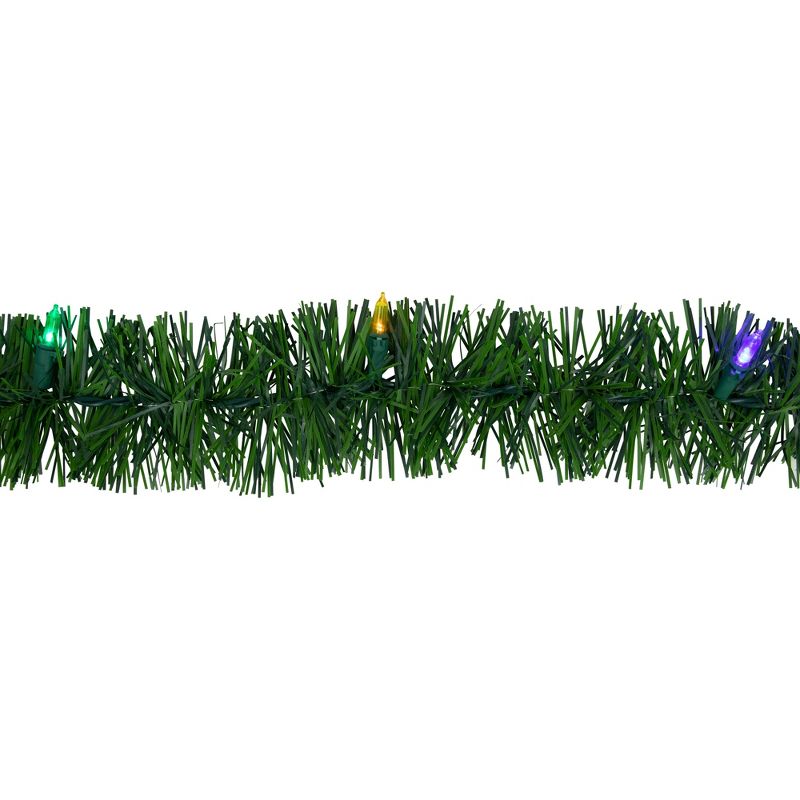 Northlight 18' x 3" Pre-Lit Pine Artificial Christmas Garland, Multicolor LED Lights, 5 of 7