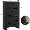 Shoe Storage Cabinet with 3 Flip Drawers,Freestanding Shoe Storage for Entryway with 2 Side Hooks - 4 of 4