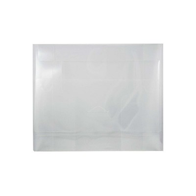 Jam Paper Portfolio W/tuck Flap Closure Letter Booklet 9 1/2x12 3/8 Clr ...