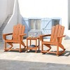 Hyleory HDPE Classic Rocking Adirondack Chair - 3 of 4
