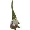 Northlight Sitting Gnome with Pointy Snowflake Hat Christmas Figure - 12" - Green and Brown - 2 of 4