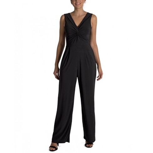 Dr Collection Sleeveless Knot Bodice Jumpsuit - Black, 14 : Target