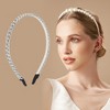 Unique Bargains Women's Cute Thick Chain Headbands Silver Tone 1 Pc - 2 of 4