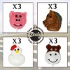 Zeesy Farm Animal Lollipops – 12 Pack Individually Wrapped Candy for Farm Birthday Party Favors & Baby Showers - 3 of 4