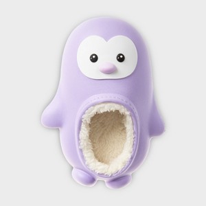 FOAMWALK Toddler Unisex Novelty House Clogs with Faux Fur Lining - Penguin Slippers for Toddler Boys/Girls - 1 of 4