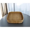 HomeRoots 11" Natural Square Bamboo Handmade Serving Tray - 2 of 4