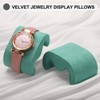 Unique Bargains Display Storage M Shaped Velvet Watch Case Pillows Replacement 4 Pcs - 4 of 4