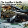 Captiva Designs 12’ x 20’ Heavy Duty Metal Carport - Versatile Shelter with Optional Sidewalls - 2 of 4