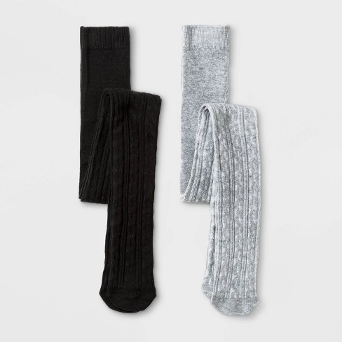 Cable-knit tights