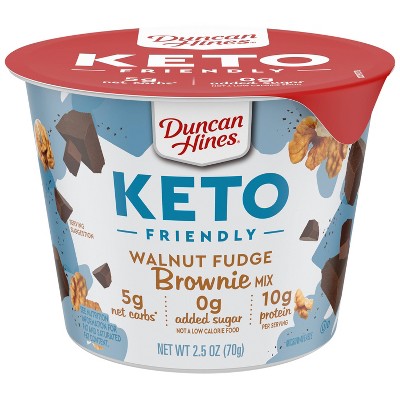 Duncan Hines Keto Friendly Walnut Fudge Brownie Cup - 2.5oz