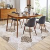 Geometric Trellis Area Rug - Modern Neutral Washable Rug, Non-Slip Low-Pile Indoor Carpet for Living Room, Bedroom, Dining Room Office - 3 of 4