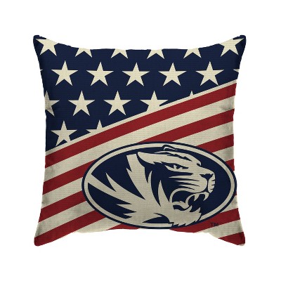 NCAA Missouri Tigers Americana Decorative Throw Pillow