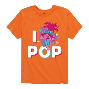 Boys' - Trolls - I Love Pop Poppy Short Sleeve Graphic T-Shirt - 1 of 4