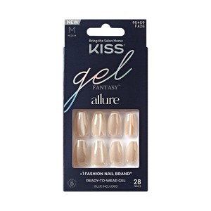 KISS Products Gel Fantasy Allure Fake Nails - MoonBeam - 33ct - 1 of 4