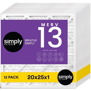 Simply Air Filter, MERV 13, 12 Pack, Furnace Air Filter for HVAC - 1 of 4