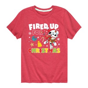 Boys' - Paw Patrol - Fired Up For Christmas Short Sleeve Graphic T-Shirt - 1 of 4