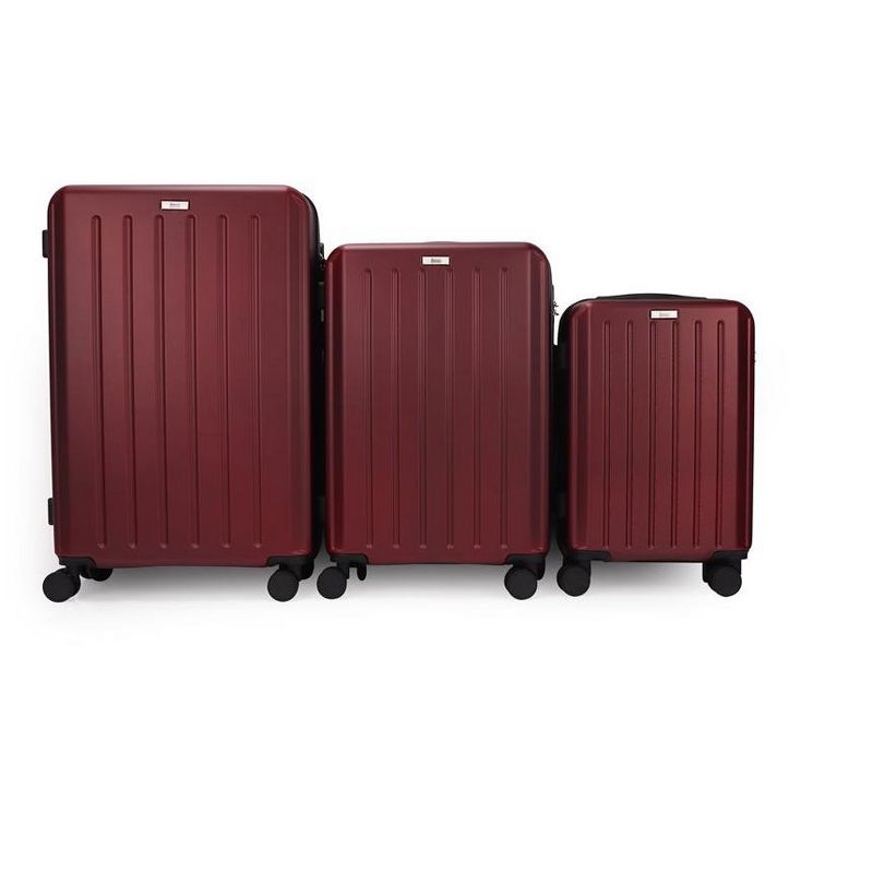 Mirage Luggage Alisa ABS Hard shell Lightweight 360 Dual Spinning Wheels Combo Lock 3 Piece Luggage Set, 4 of 7