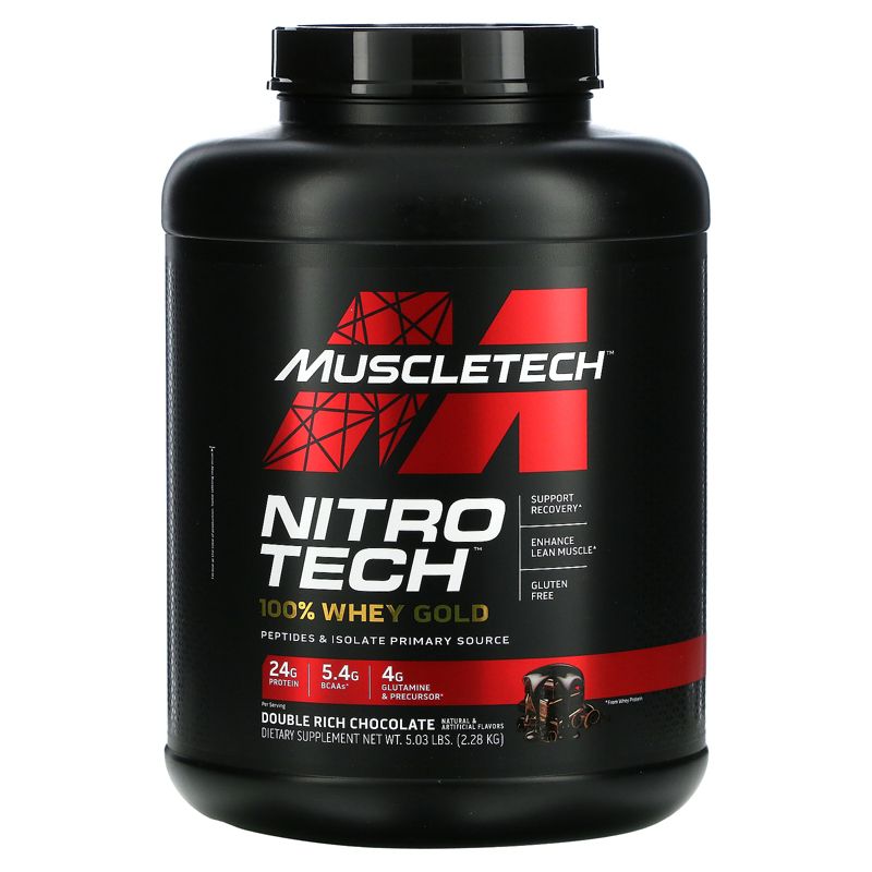 Muscletech Nitro Tech, 100% Whey Gold Protein Powders, 1 of 4