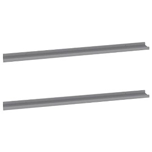 vidaXL Wall Shelves 2 pcs Gray 45.3"x3.5"x1.2" - 1 of 4