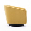 Wood Base Swivel Chair with Foam Seat, Sinuous Springs, and Wooden Swivel Base - 2 of 4