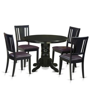 Dining Table Set with Chairs - Kitchen Dinette Table & 4 Chairs - Modern Style - 1 of 4