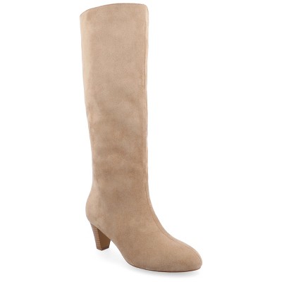 Journee Collection Womens Jovey Pull On Almond Toe Boots