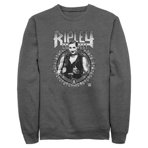 Mens WWE Ripley Black and White Photo Sweatshirt - 1 of 4