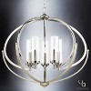 Urban Ambiance Luxury Mediterranean Chandelier,  27-7/8"H x 33-3/4"W,  Polished Nickel Finish, UHP2350 - 3 of 4
