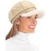 Collections Etc Quilted Newsboy Hat - 3 of 4