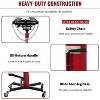 Acekool 1100 LBS Hydraulic Jack with Adjustable Lifting Range of 33.8'' to 72.8'', Durable Steel Frame, Lockable Swivel Casters,Red - 3 of 4