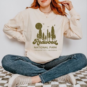 Simply Sage Market Vintage Redwood National Park Garment Dyed Long Sleeve - 1 of 4