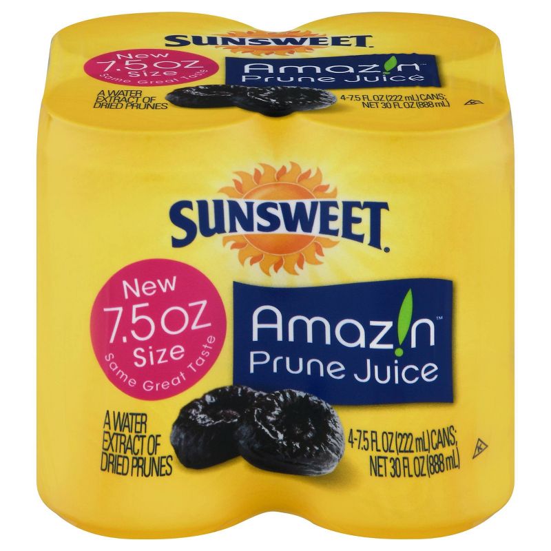 Sunsweet Prune Juice - 4pk/7.5 fl oz Cans, 1 of 6