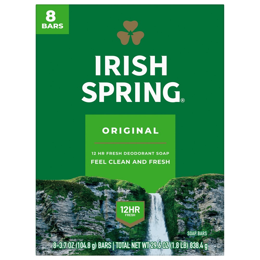 UPC 035000141101 product image for Irish Spring Bar Soap - Original Clean - 3.7oz/8ct | upcitemdb.com
