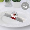 Big Dot of Happiness Merry Little Christmas Tree - Red Truck Christmas Party Paper Napkin Holder - Napkin Rings - Set of 24 - 2 of 4