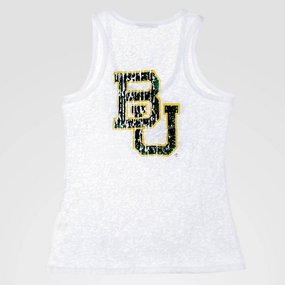 NCAA Baylor Bears Burnout Tank Top - White M