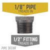 Pipe Decor 1/2 in. x 1/8 in. Black Bushing - 2 of 4
