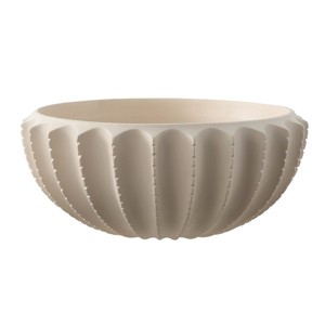 Atzaro 5" Scalloped Resin Bowl - RDC4033 - Creme - Safavieh - 1 of 4