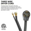 GoGreen Power GG-27106 6ft 3-Wire Dryer Cord, 30 Amps, 6 Ft - 3 of 4